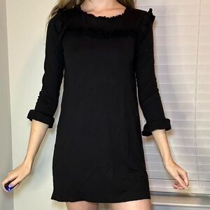 Black mini dress long sleeves